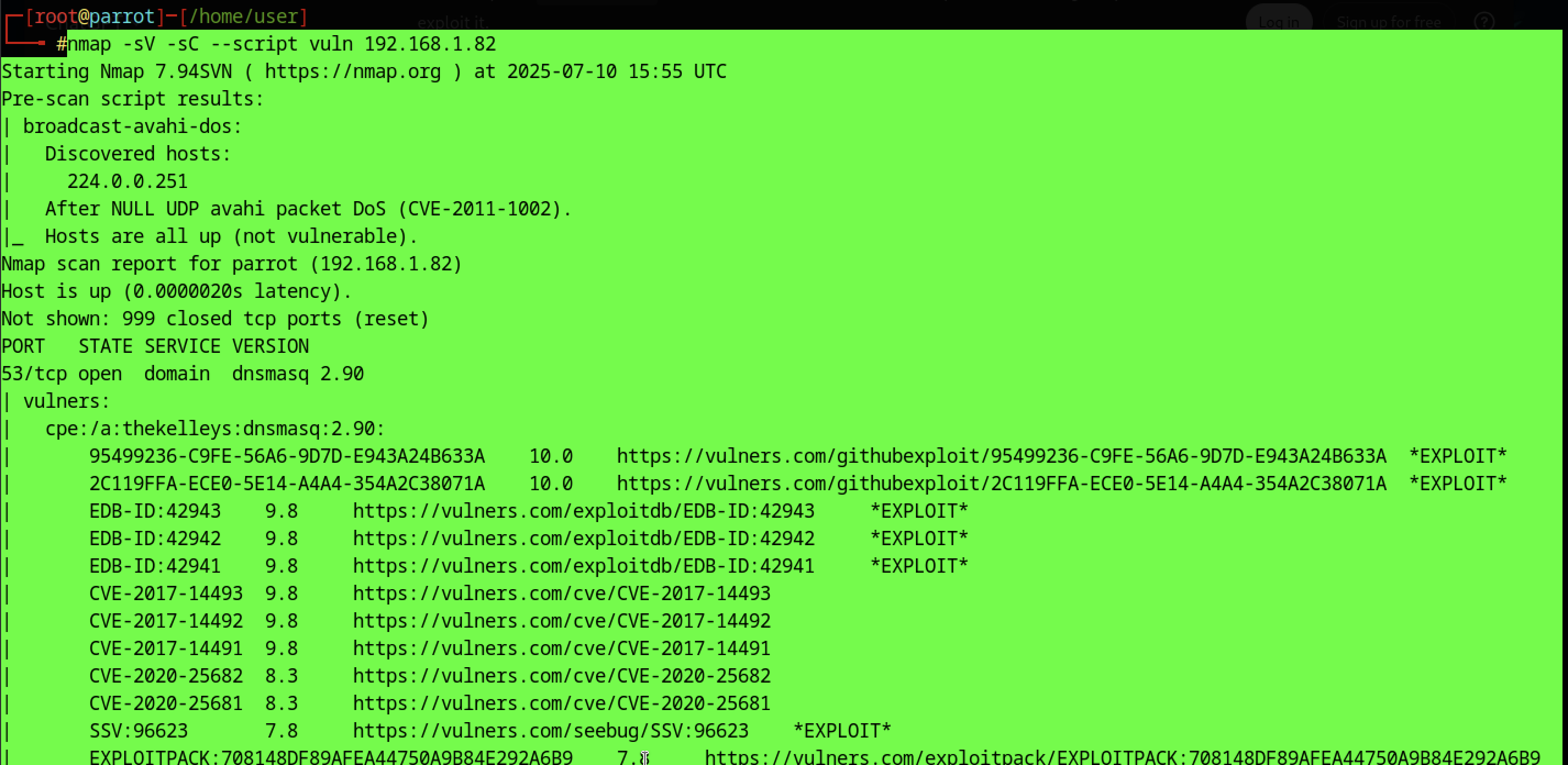 Nmap Vuln Scan 1